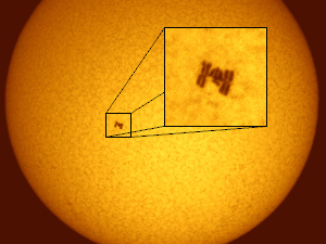 ISS Transit in H-alpha